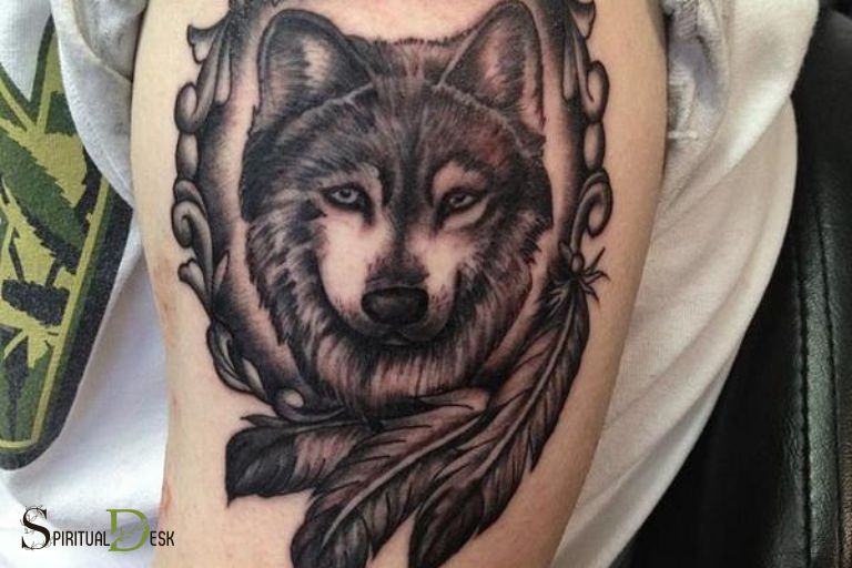 Duchovní tetování Cherokee Wolf